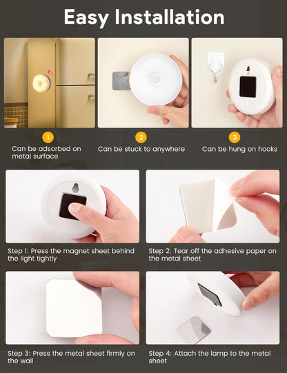2/3/5 Pack 8LEDs Rechargeable Motion Sensor Night Lights