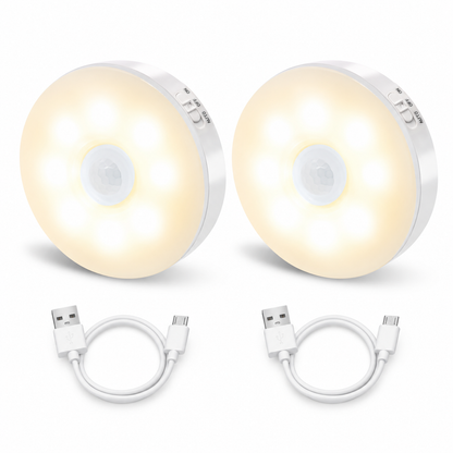 2/3/5 Pack 8LEDs Rechargeable Motion Sensor Night Lights