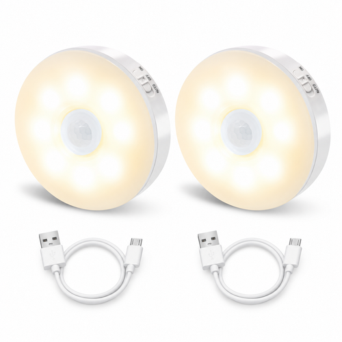 2/3/5 Pack 8LEDs Rechargeable Motion Sensor Night Lights