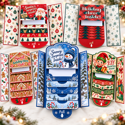⏰LAST DAY 50% OFF - 2026 New🎅🎁 Waterfall Christmas Gift Card Booklet 💳✨
