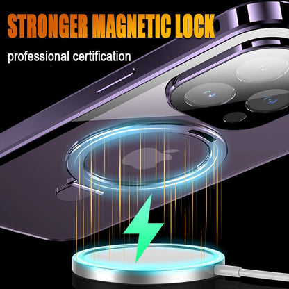 Double-sided Magnetic Suction Bracket Mobile Phone Case For iPhone 13/14 Full Series