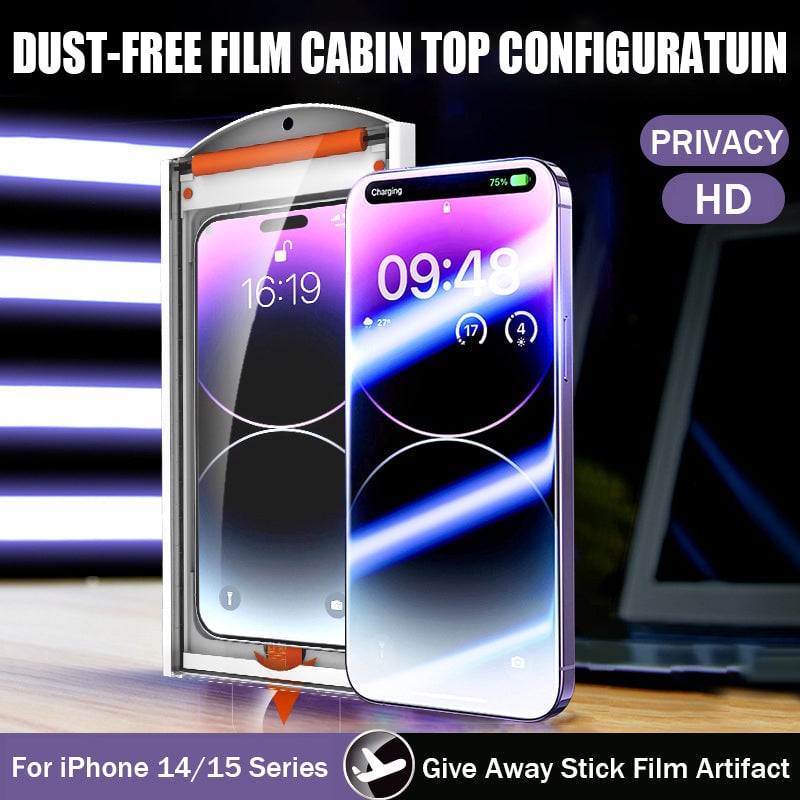 Suitable for iPhone series with Roller Dust-Free Warehouse,Invisible Artifact Film Screen Protector Dust Free Without Bubbles