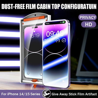 Suitable for iPhone series with Roller Dust-Free Warehouse,Invisible Artifact Film Screen Protector Dust Free Without Bubbles
