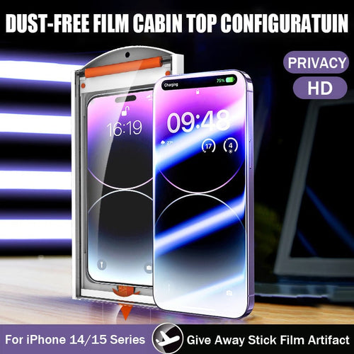 Suitable for iPhone series with Roller Dust-Free Warehouse,Invisible Artifact Film Screen Protector Dust Free Without Bubbles