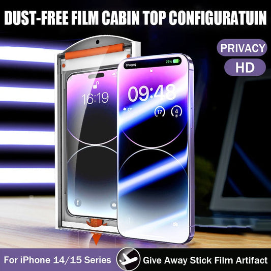 Suitable for iPhone series with Roller Dust-Free Warehouse,Invisible Artifact Film Screen Protector Dust Free Without Bubbles