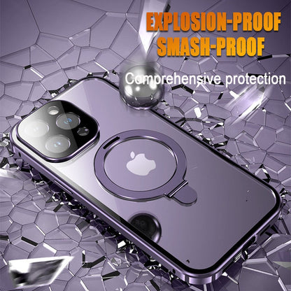 Double-sided Magnetic Suction Bracket Mobile Phone Case For iPhone 13/14 Full Series