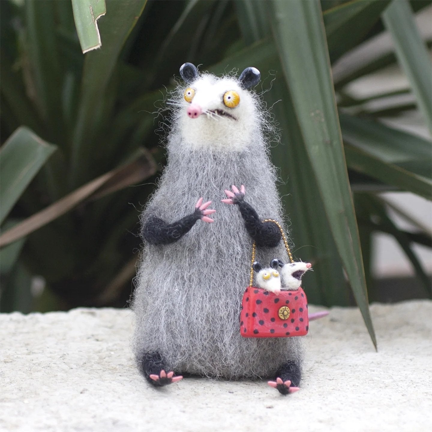 🔥Hot Sale 49% OFF🌟🐭👀Handmade Wool Felt Big-Eyed Panicked Weirdo — Quirky Plush Pal🧶