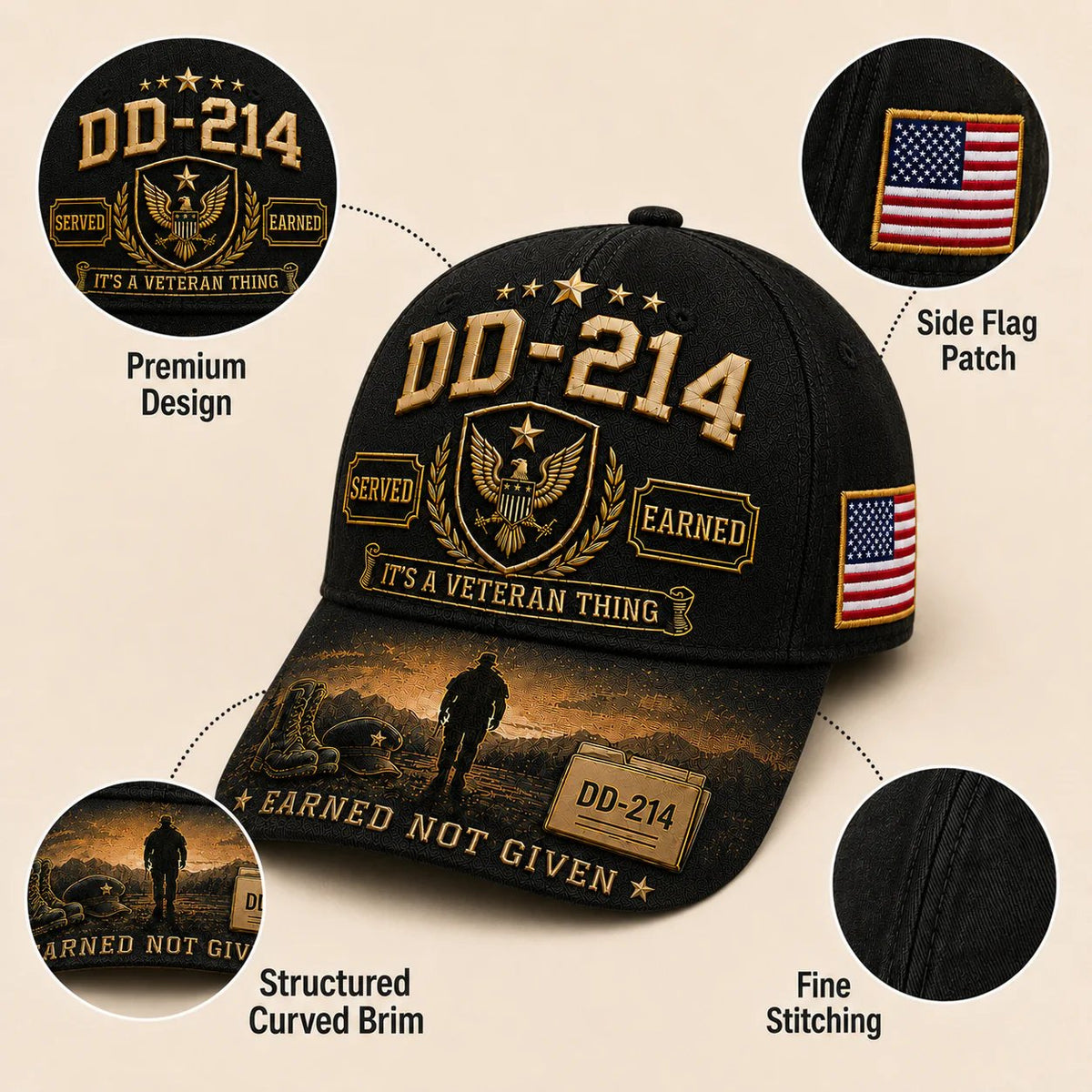 🔥LAST DAY 50% OFF - 🎖️DD-214 Served Earned Commemorative Cap(Breathable & Lightweight Comfort & Unisex Fit)- BUY 2 FREE SHIPPING