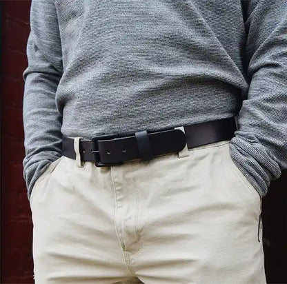 100% Handmade Full-grain Buffalo Leather Belt ( 𝐇𝐚𝐧𝐝𝐦𝐚𝐝𝐞®) - BUY 2 FREE SHIPPING