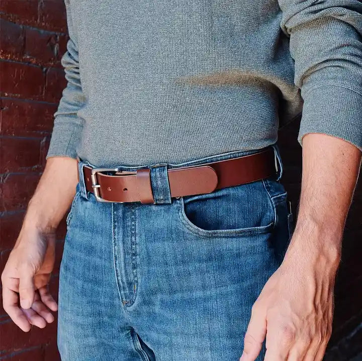 100% Handmade Full-grain Buffalo Leather Belt ( 𝐇𝐚𝐧𝐝𝐦𝐚𝐝𝐞®) - BUY 2 FREE SHIPPING