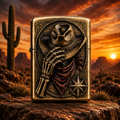 Skeleton Cowboy | Vintage Collector Lighter- BUY 2 FREE SHIPPING