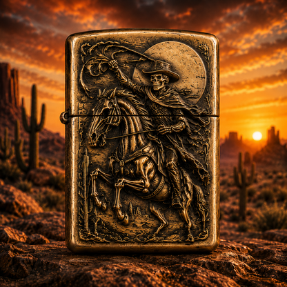 Skeleton Cowboy | Vintage Collector Lighter- BUY 2 FREE SHIPPING