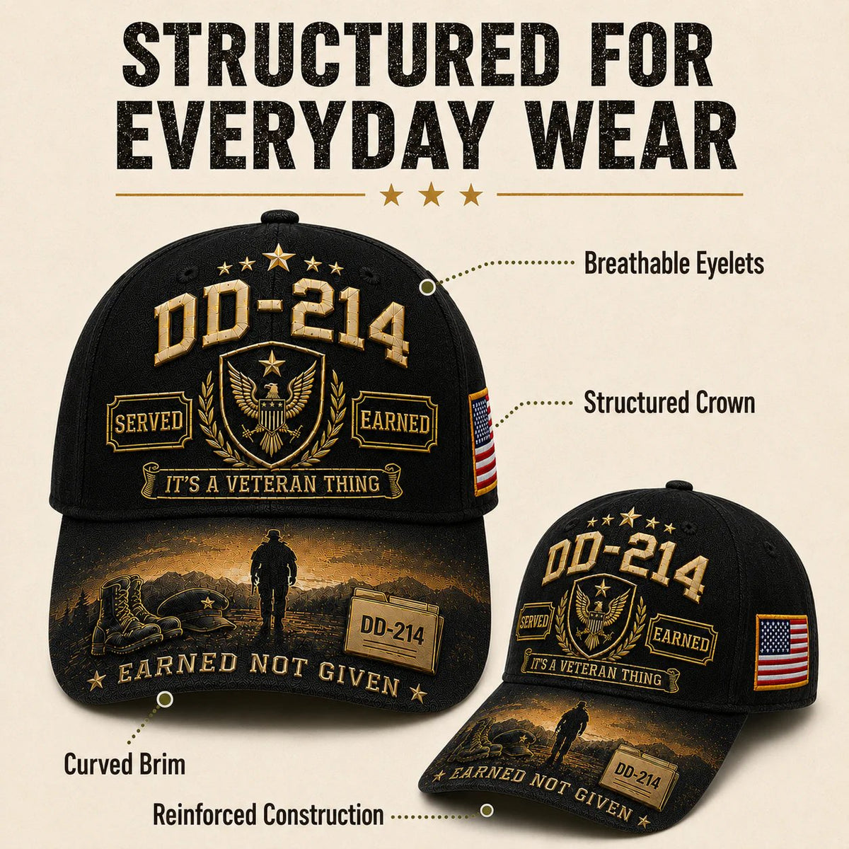 🔥LAST DAY 50% OFF - 🎖️DD-214 Served Earned Commemorative Cap(Breathable & Lightweight Comfort & Unisex Fit)- BUY 2 FREE SHIPPING