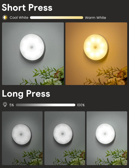 2/3/5 Pack 8LEDs Rechargeable Motion Sensor Night Lights
