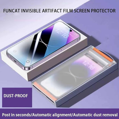 Suitable for iPhone series with Roller Dust-Free Warehouse,Invisible Artifact Film Screen Protector Dust Free Without Bubbles