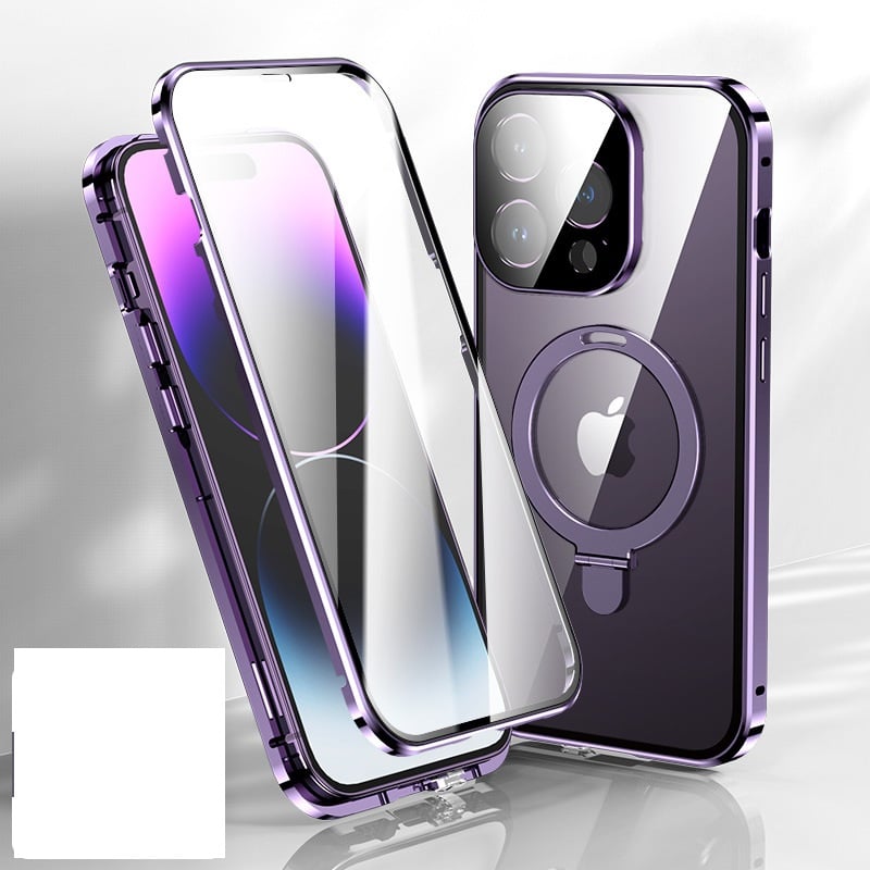 Double-sided Magnetic Suction Bracket Mobile Phone Case For iPhone 13/14 Full Series