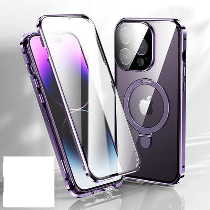 Double-sided Magnetic Suction Bracket Mobile Phone Case For iPhone 13/14 Full Series