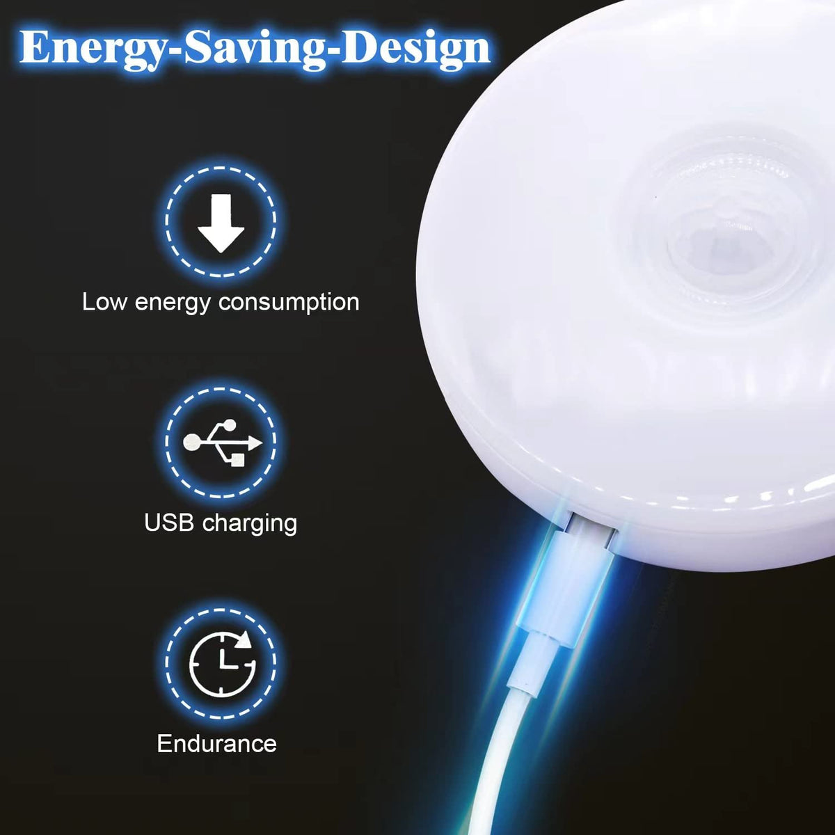 2/3/5 Pack 8LEDs Rechargeable Motion Sensor Night Lights