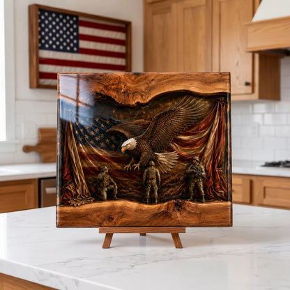 🎖️ Handcrafted Veteran Memorial Wooden Display Boards