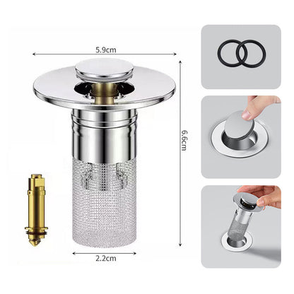 ⏳Time-Limited Special⏰Stainless Steel Floor Drain Filter – Stop Hair Clogs Before They Start