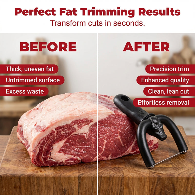 🔥 40% OFF! 🥩 Handheld Fat Trimmer for Beef & Pork, Portable Meat Fat Remover Tool, Easy Brisket Trimming BBQ Kitchen Gadget- BUY 2 FREE SHIPPING