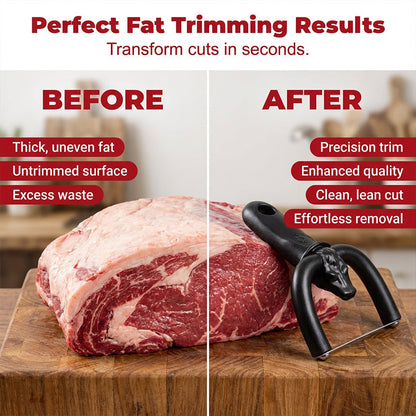 🔥 40% OFF! 🥩 Handheld Fat Trimmer for Beef & Pork, Portable Meat Fat Remover Tool, Easy Brisket Trimming BBQ Kitchen Gadget- BUY 2 FREE SHIPPING