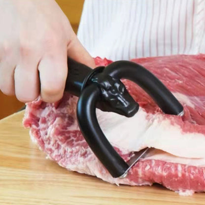 🔥 40% OFF! 🥩 Handheld Fat Trimmer for Beef & Pork, Portable Meat Fat Remover Tool, Easy Brisket Trimming BBQ Kitchen Gadget- BUY 2 FREE SHIPPING