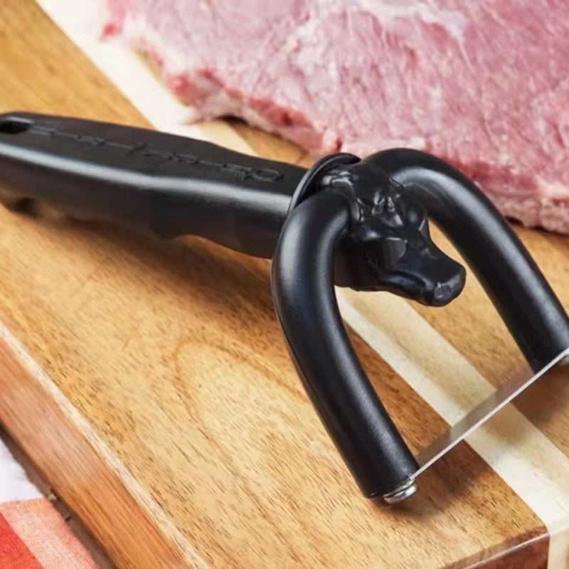 🔥 40% OFF! 🥩 Handheld Fat Trimmer for Beef & Pork, Portable Meat Fat Remover Tool, Easy Brisket Trimming BBQ Kitchen Gadget- BUY 2 FREE SHIPPING